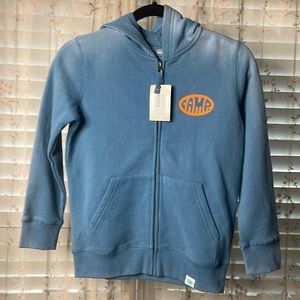 NWT Primary Kids Cozy Zip Hoodie bicolor size 8-9